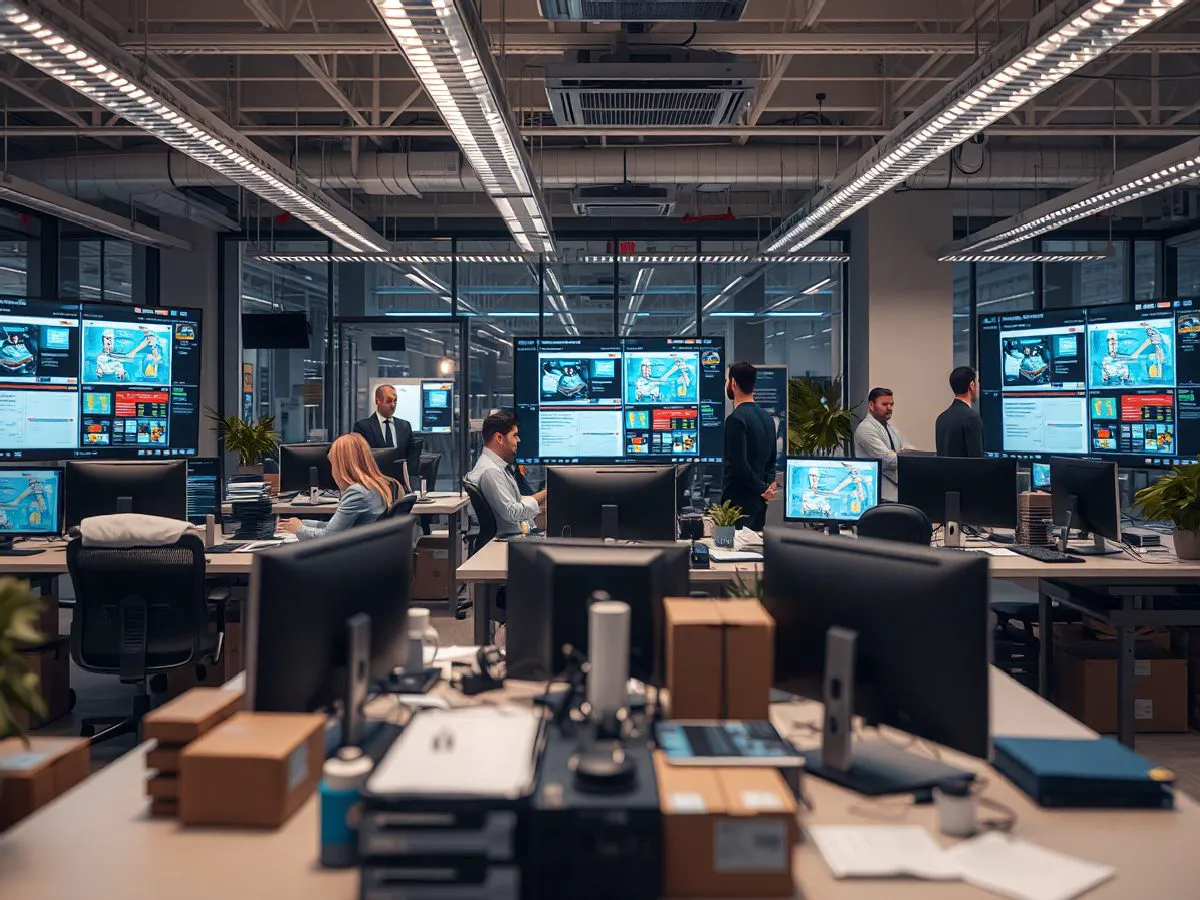 跨境电商物流查询服务客服团队工作场景