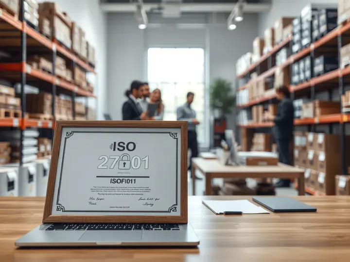 ISO 27001认证证书特写